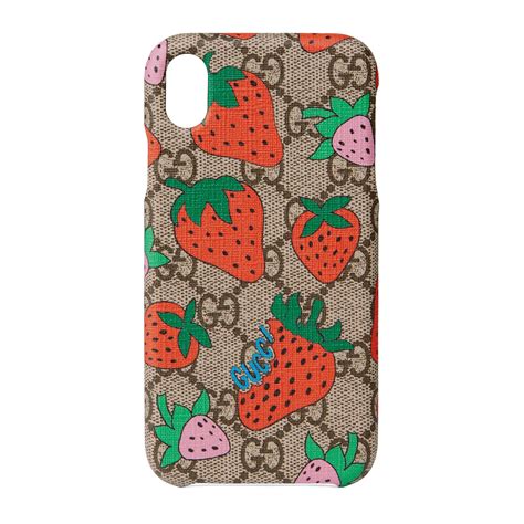 strawberry gucci phone case|Gucci iphone 13 case.